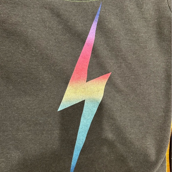 Aviator Nation Rainbow Bolt Zip Hoodie Small - Picture 9 of 9